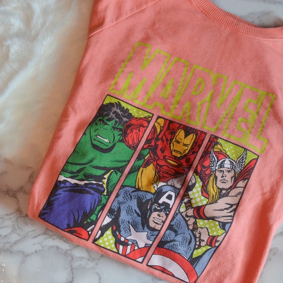 Marvel Sweaters - Coral Marvel Sweater